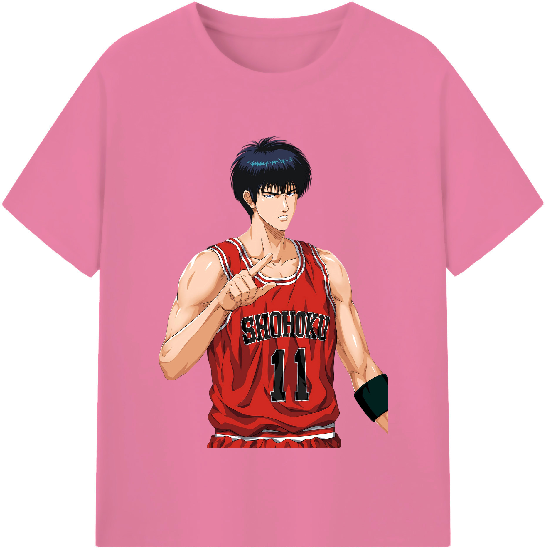 SLAM DUNK／スラムダンク 綿100％半袖Tシャツ（フロントプリント）